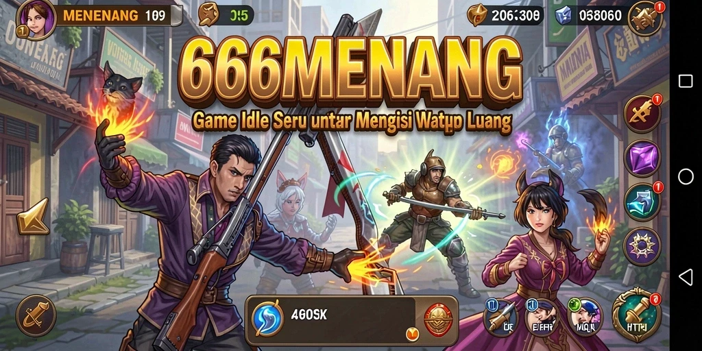 Tampilan gameplay menarik dari 666MENANG dengan berbagai fitur Idle.
