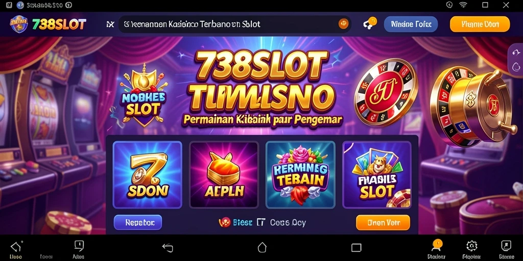 Tampilan gameplay menarik dari 738SLOT dengan berbagai slot.