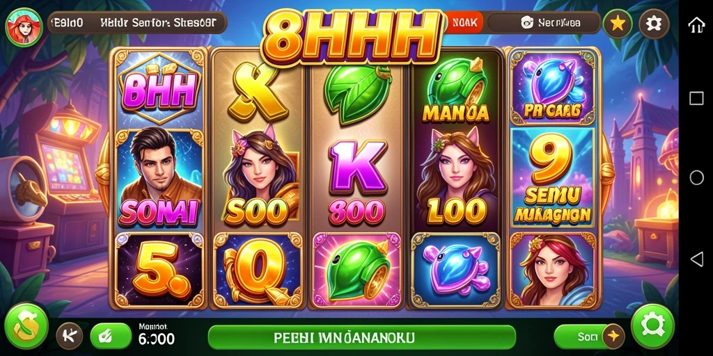 Gameplay menegangkan dalam permainan Slot 8HHH.