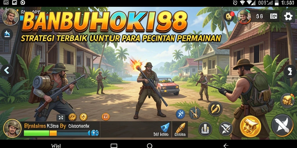 Gameplay BANBUHOKI88 dengan pertempuran strategi yang intens.