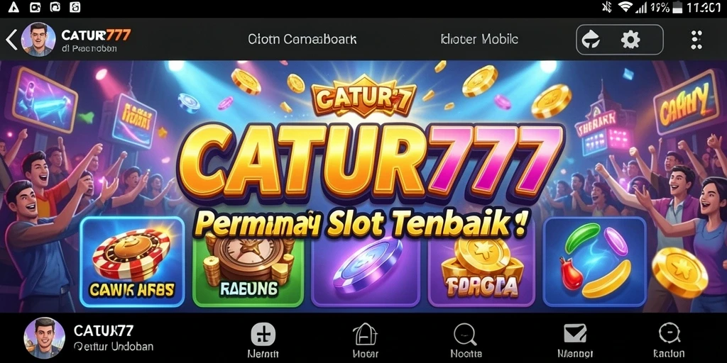Tampilan gameplay menarik dari game Slot CATUR777.