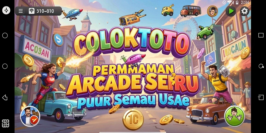 Screenshot gameplay COLOKTOTO yang menunjukkan suasana seru permainan Arcade.
