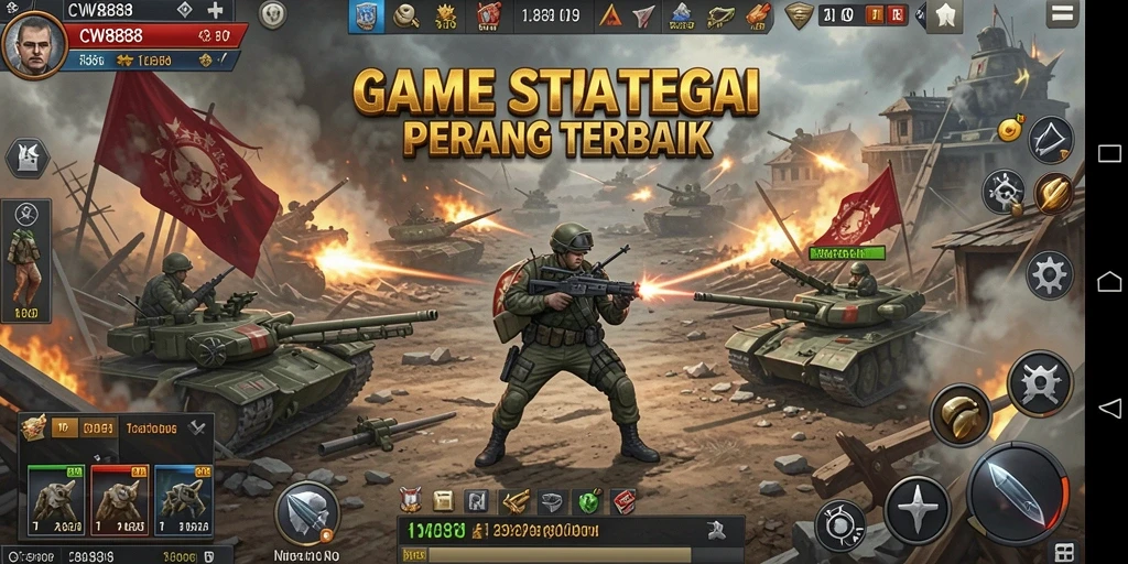 Tampilan menakjubkan dari gameplay CW8888 yang strategis.