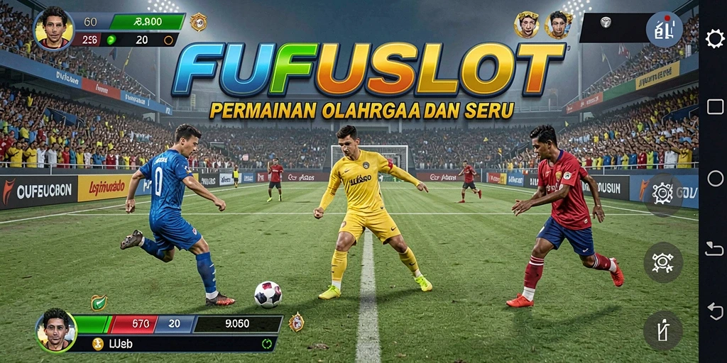 Tampilan gameplay seru dalam permainan olahraga FUFUSLOT.