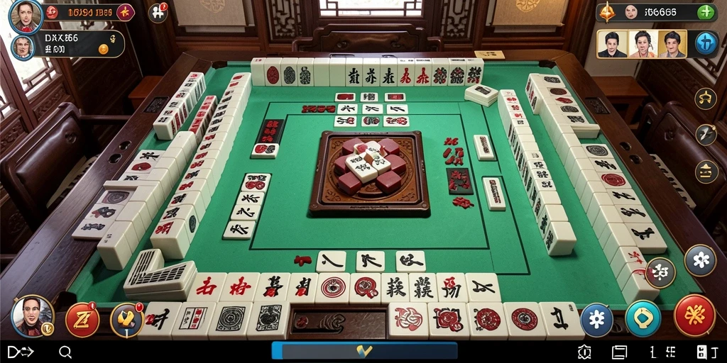 Screenshot gameplay IDX66 menampilkan serunya permainan Mahjong.