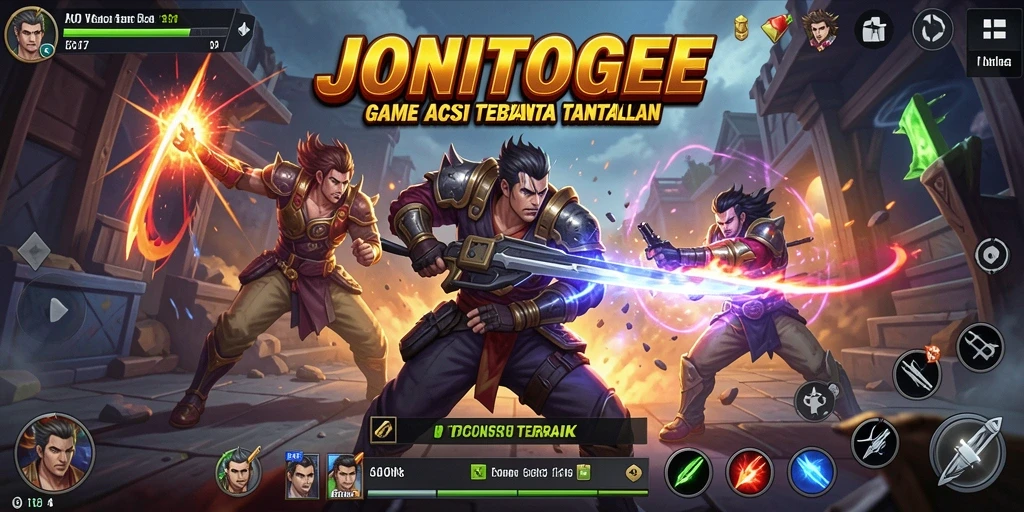 Tampilan gameplay seru dari JONITOGEL dalam aksi mendebarkan.