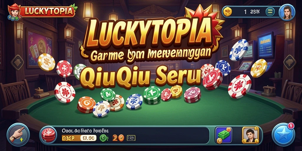 Screenshot gameplay QiuQiu yang menegangkan di LUCKYTOPIA.