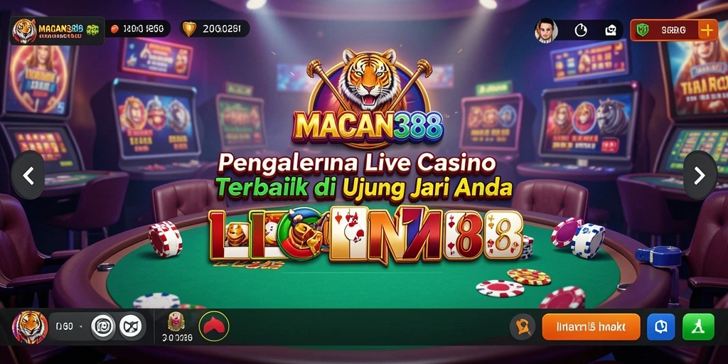 Screenshot penuh aksi dari gameplay Live Casino di MACAN388.