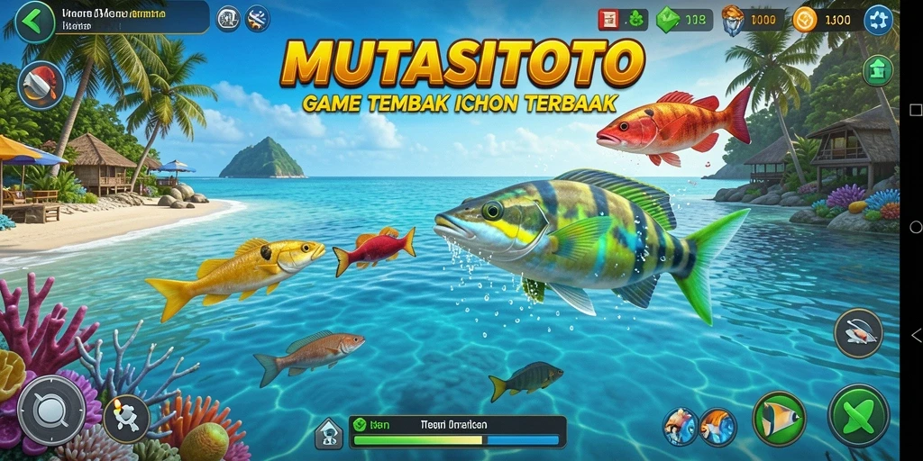 Tampilan gameplay Tembak Ikan yang seru dan interaktif.