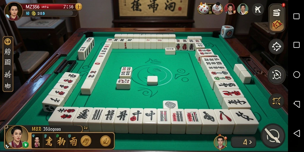 Tampilan menarik dari gameplay Mahjong di MZ356.
