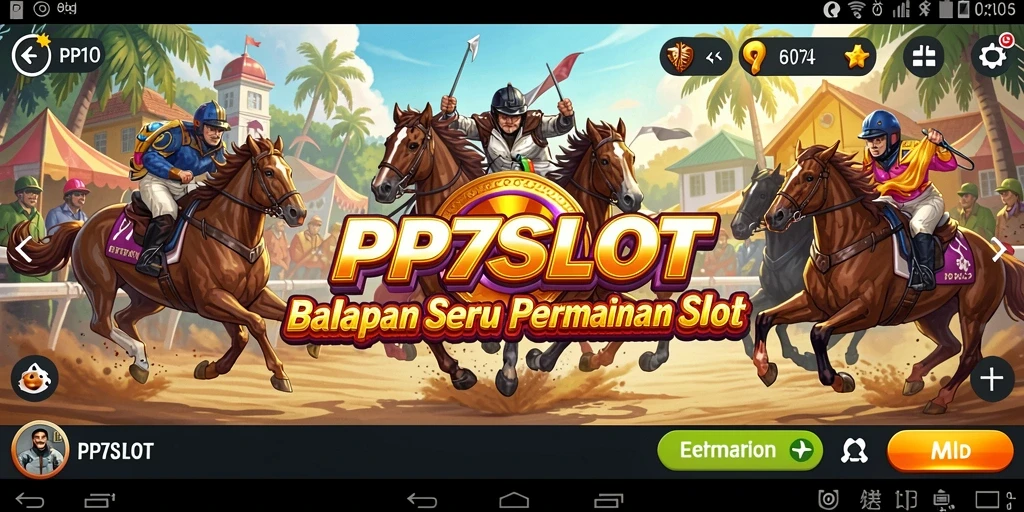 Tampilan menarik dari gameplay PP7SLOT yang penuh aksi balapan.