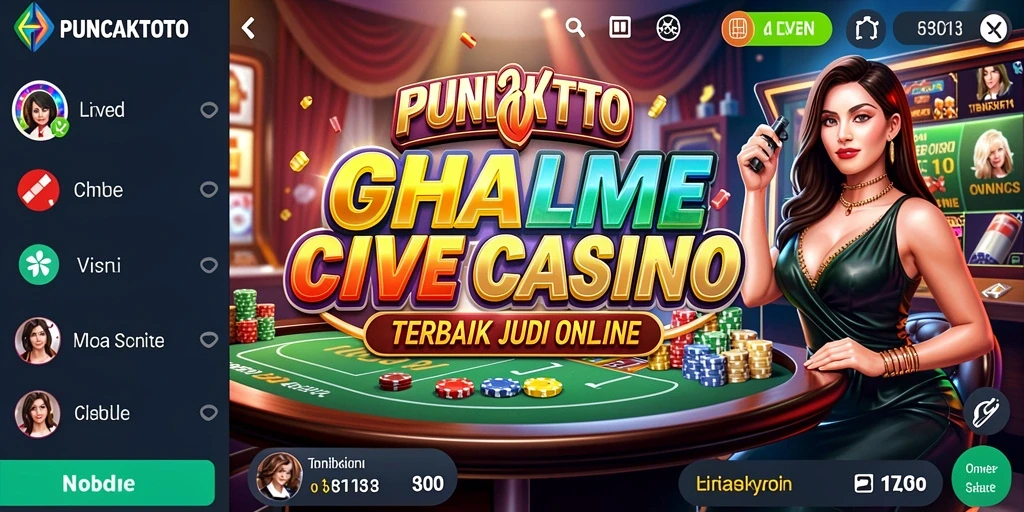 Gameplay Live Casino yang mendebarkan di PUNCAKTOTO.