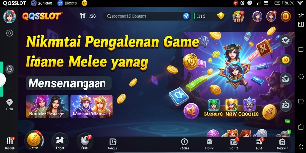 Tampilan menarik dan menyenangkan dari gameplay QQSLOT.