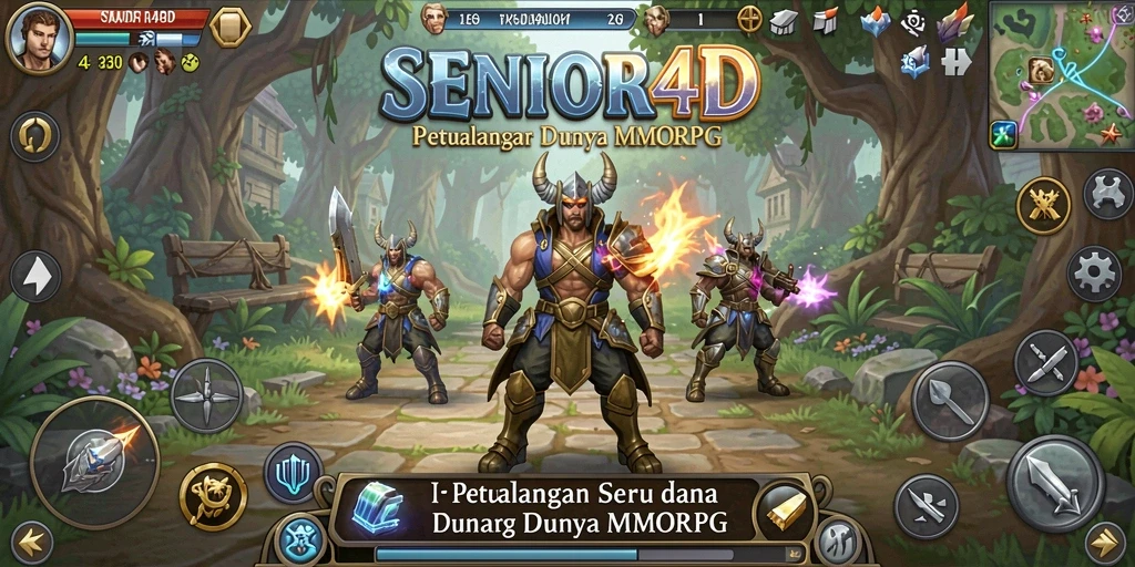 Tampilan menarik dari gameplay <strong>SENIOR4D</strong> dengan aksi pertarungan yang mendebarkan.