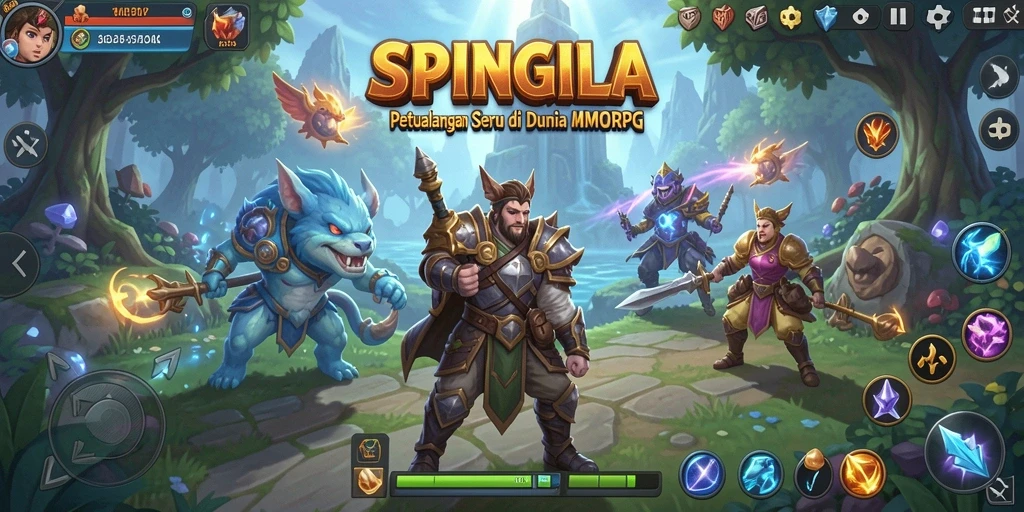 Tampilan gameplay SPINGILA yang memukau di dunia MMORPG.