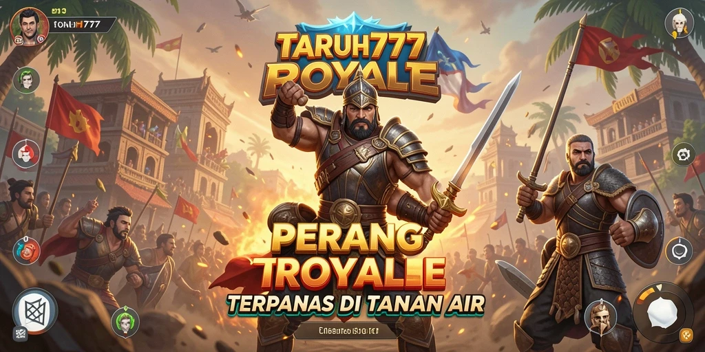 Tampilan menarik gameplay TARUH777 dalam aksi Battle Royale.