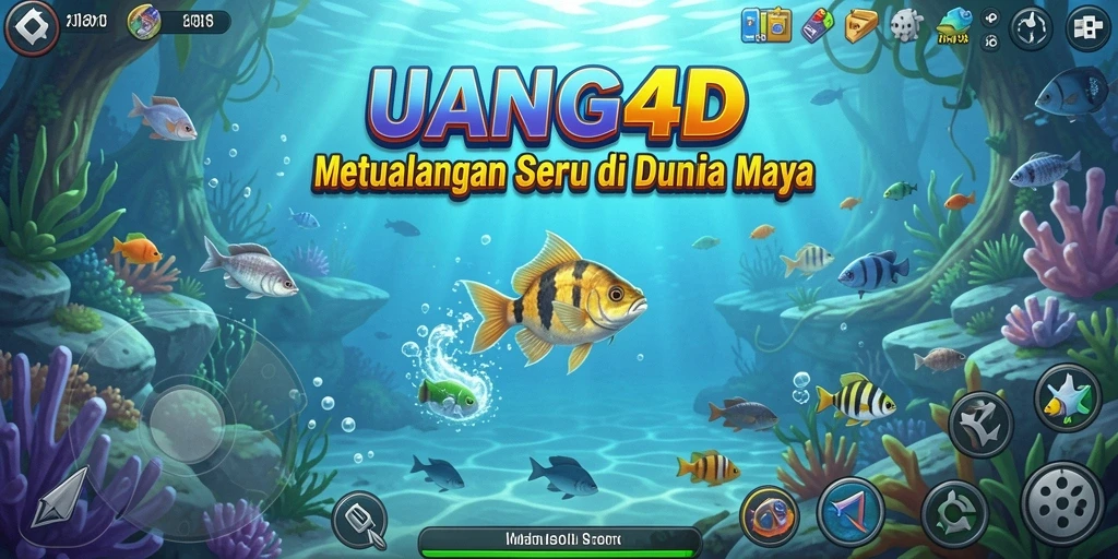 Screenshot gameplay UANG4D yang menampilkan momen memancing seru.