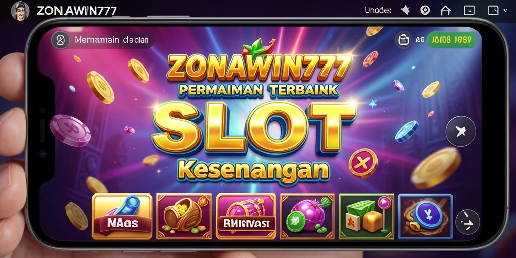 Tampilan menarik dari gameplay ZONAWIN777 dengan berbagai tema slot.
